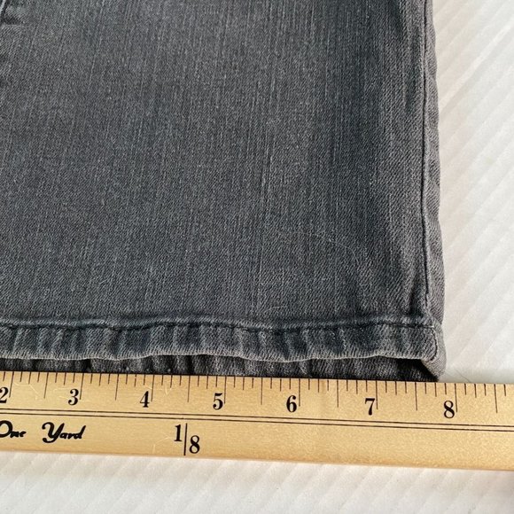 Simply Vera Wang Womens Grey Cotton Jeans with Zipper Pockets Size 16P Steampunk - Picture 10 of 10